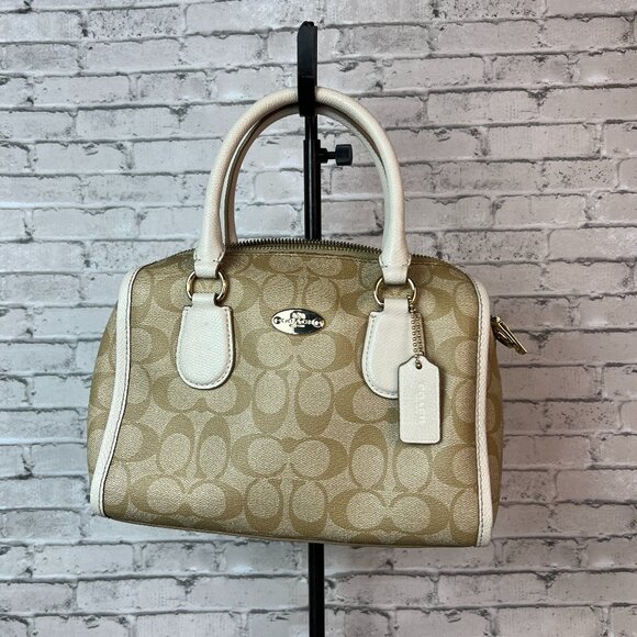 Coach Rowan Satchel Bag In Signature Canvas F34084 - Picture 1 of 7